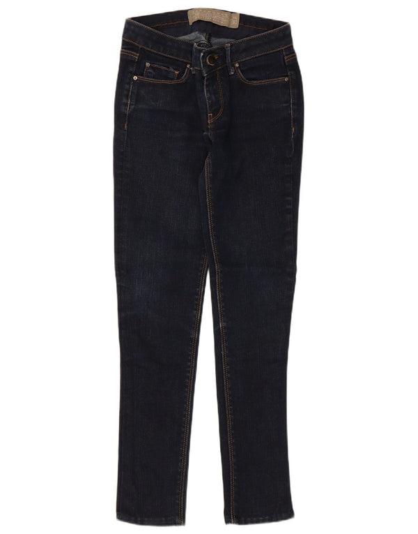 Zara Dame Skinny Jeans EU 34 2XS W24 L27 Marineblå Bomuld