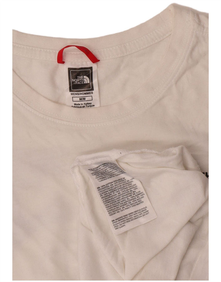 The North Face Herre grafisk T-shirt Top Medium Hvid Bomuld