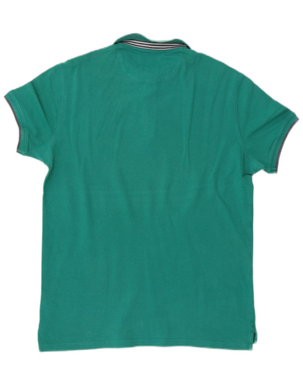 Massimo Dutti Herre Slim Fit Polo Shirt XL Grøn Bomuld