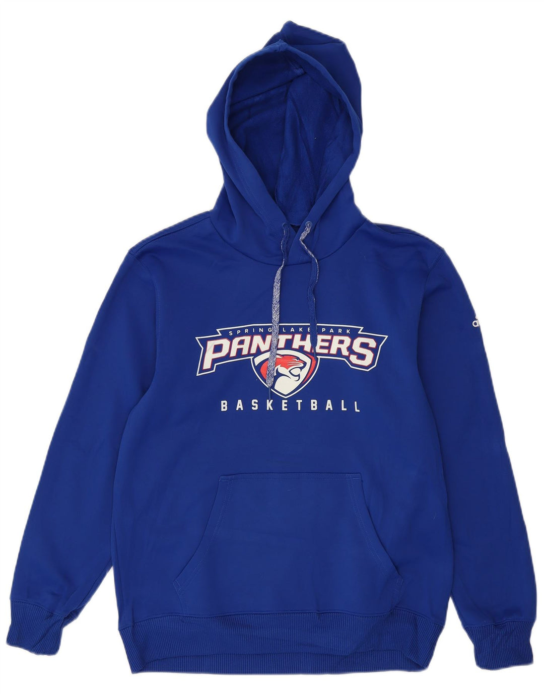 Adidas Herre Panthers Graphic Hoodie Jumper Medium Blue Polyester