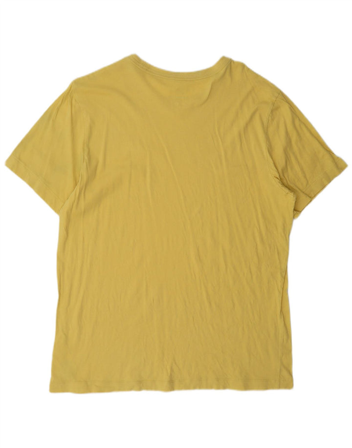 Nike T-shirt top til mænd, stor gul bomuld