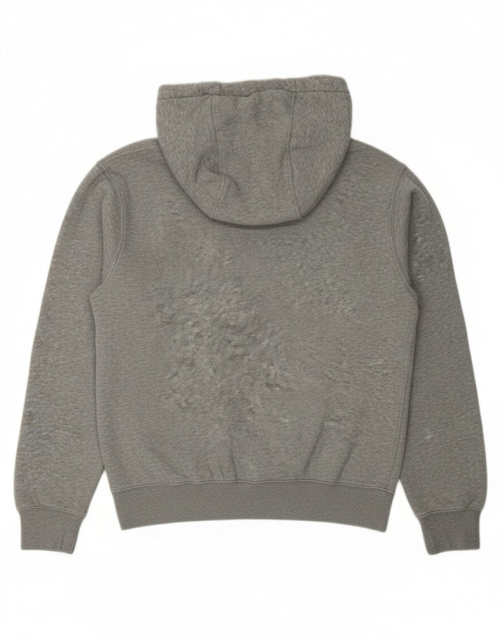NIKE Mens Hoodie Jumper XS Grey Cotton