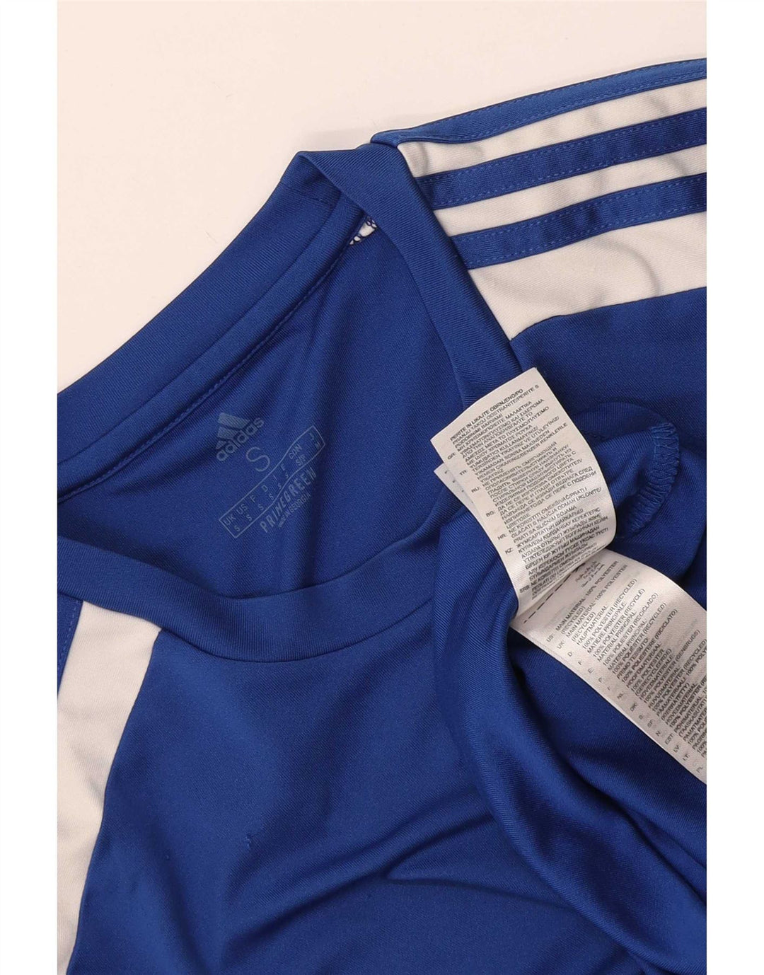 Adidas Herre Aeroready T-Shirt Top Lille Blå Colourblock Polyester
