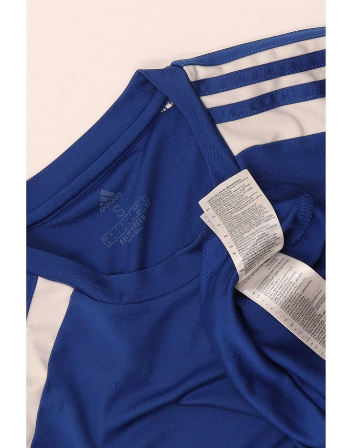 Adidas Herre Aeroready T-Shirt Top Lille Blå Colourblock Polyester