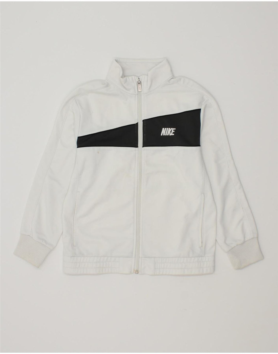 NIKE Træningsdragt topjakke til drenge 10-11 år Medium White Colourblock