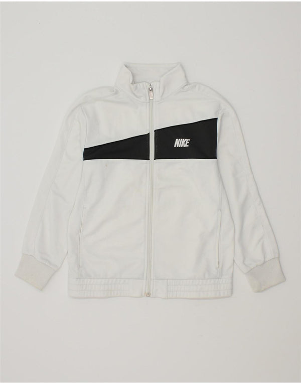 NIKE Træningsdragt topjakke til drenge 10-11 år Medium White Colourblock