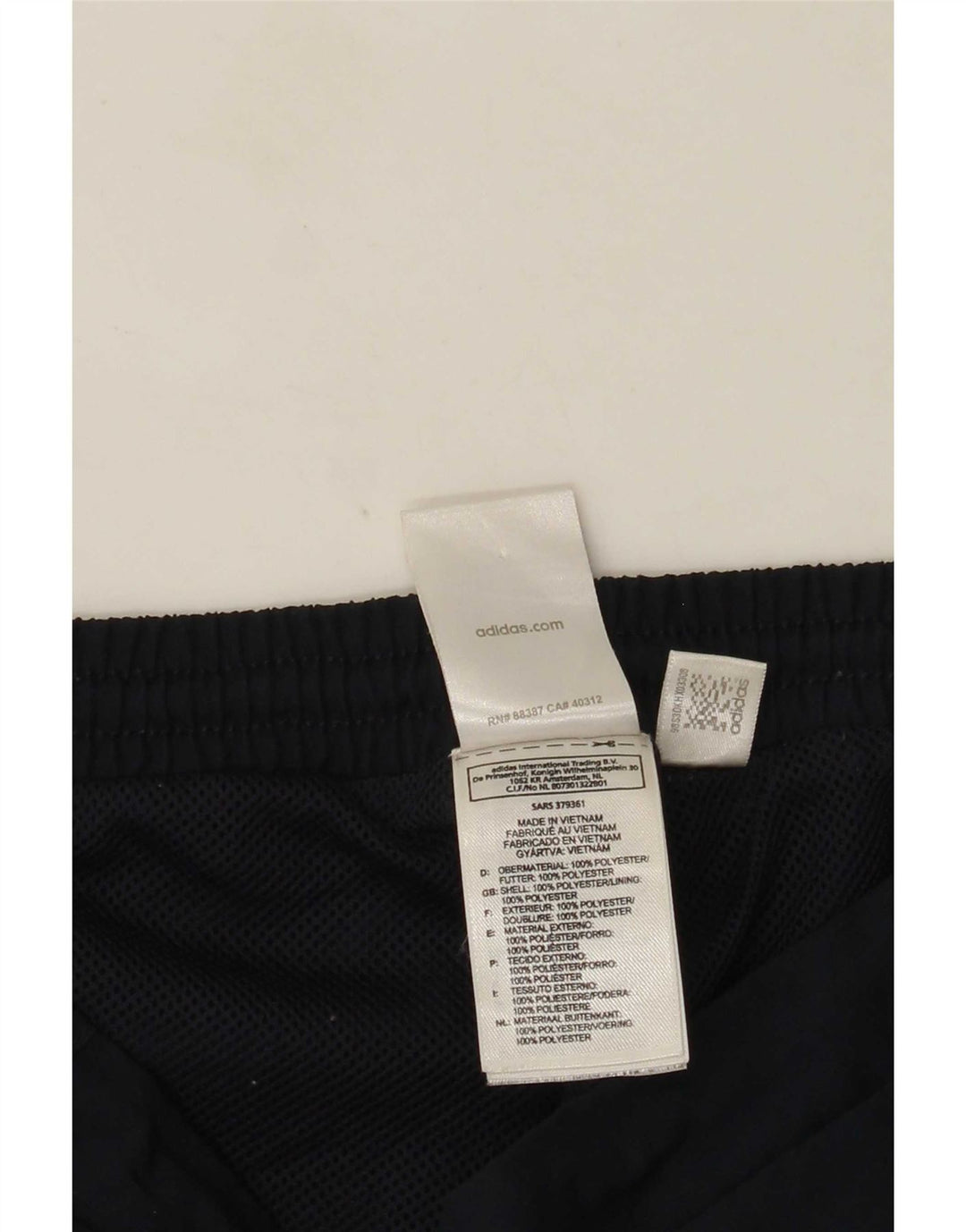 Adidas Womens Bermuda Sports Shorts UK 12 Medium Navy Blue Polyester