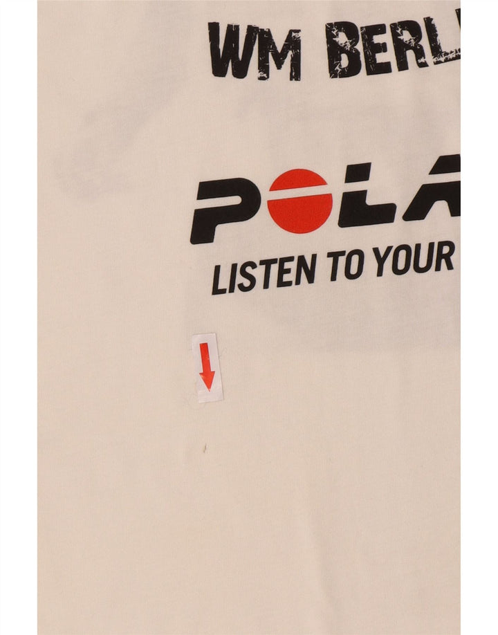 Puma Herre Grafisk T-Shirt Top Stor Hvid Bomuld