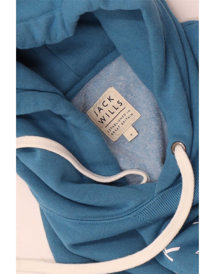 Jack Wills Grafisk hættetrøje til mænd, lille blå