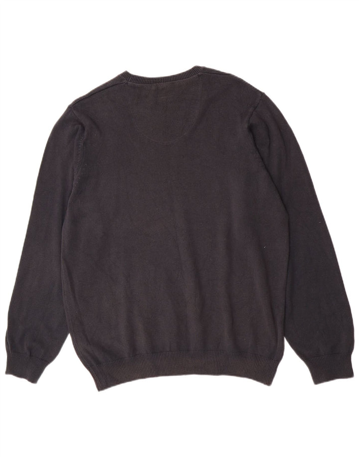 Marks & Spencer Herre Blue Harbor Crew Neck Jumper Sweater Large Navy Blue