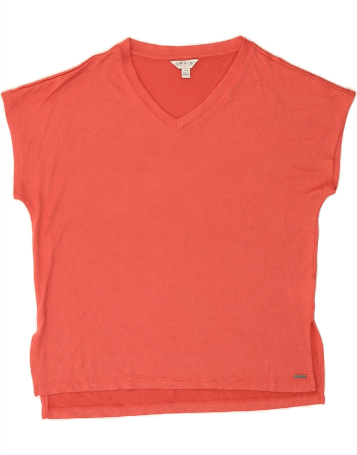 ORVIS Womens T-Shirt Top UK 10 Small Pink Polyester Vintage Orvis and Second-Hand Orvis from Messina Hembry 