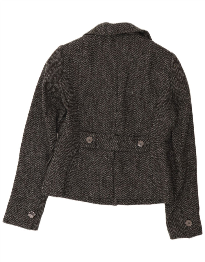 New York Industrie Dame Blazer Jacket IT 44 Medium Grey Herringbone