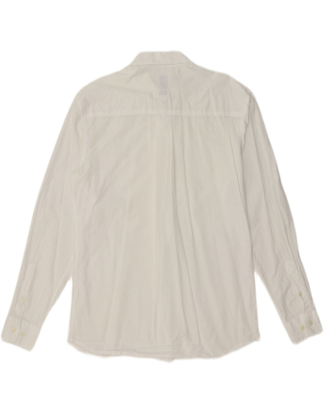 ZARA Mens Relaxed Fit Shirt Small White Vintage Zara and Second-Hand Zara from Messina Hembry 