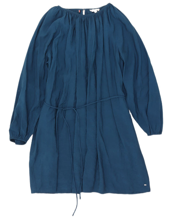 Tommy Hilfiger Dame Loose Fit Tiered Dress UK 22 3XL Blå Modal