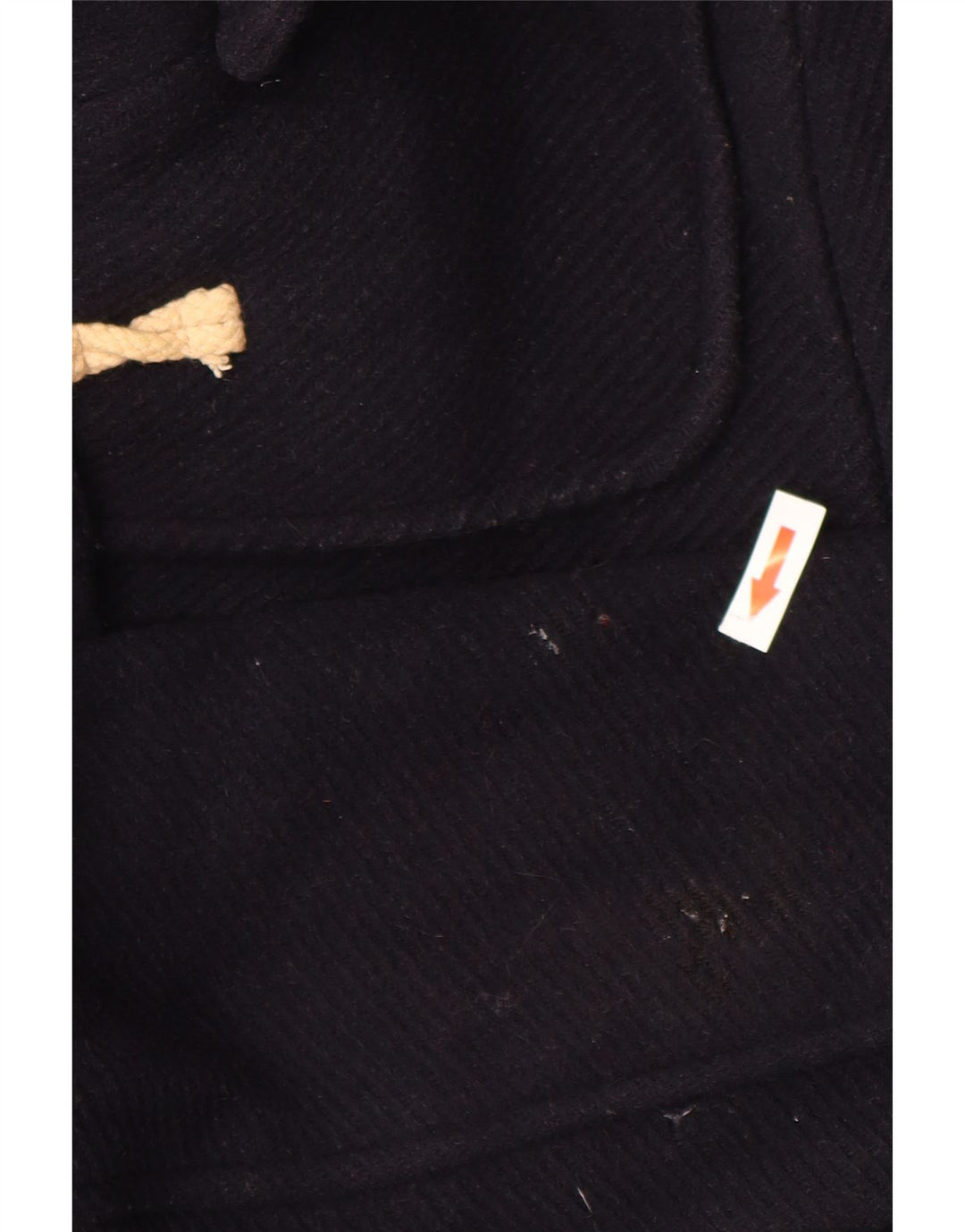 Topshop Dame Hooded Duffel Coat UK 10 Small Navy Blue Wool