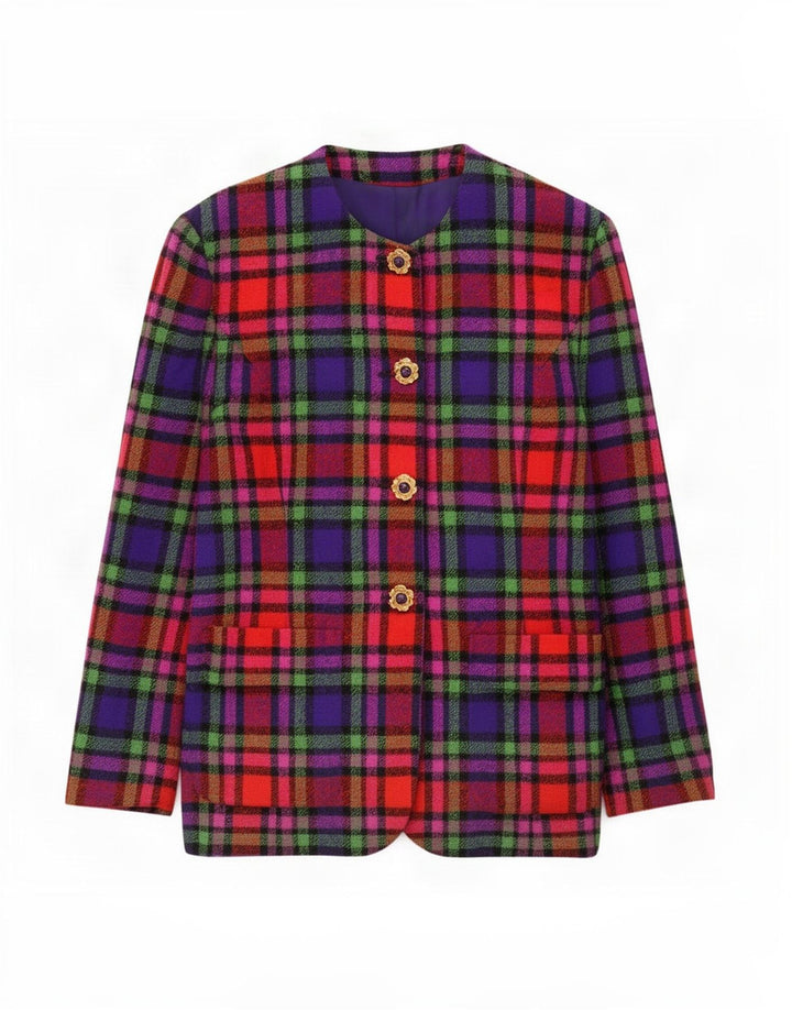 Betty Barclay Dame Longline Blazer Jacket UK 12 Medium Flerfarvet