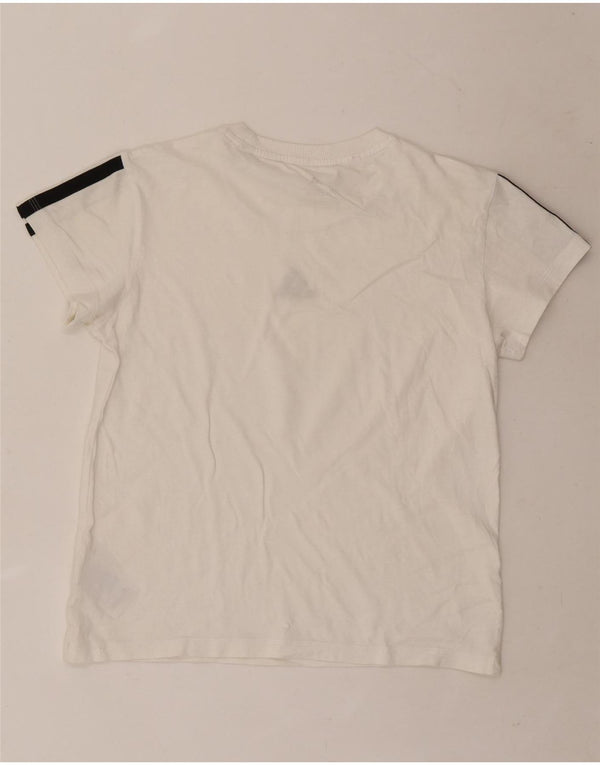 Adidas Boys T-Shirt Top 14-15 år XL Hvid Bomuld