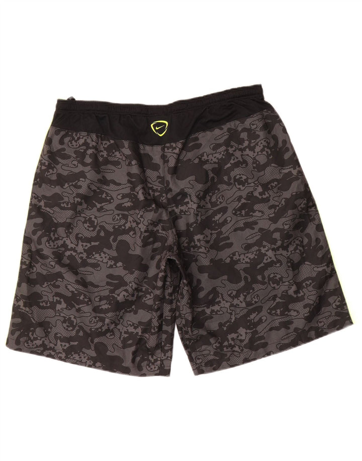 Nike Herre Dri Fit sportsshorts, store sorte polyester