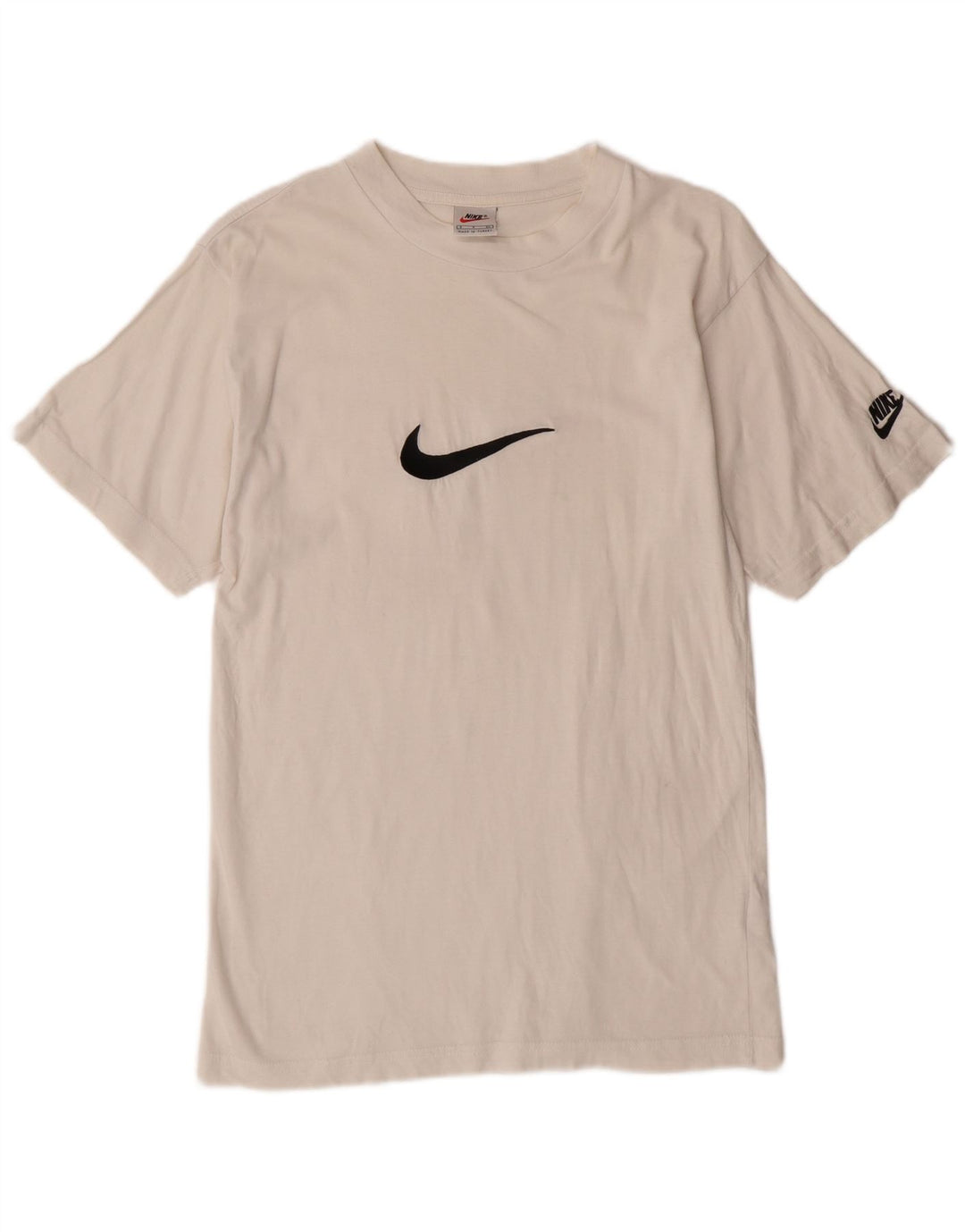 Nike grafisk T-shirt top til mænd, lille hvid bomuld