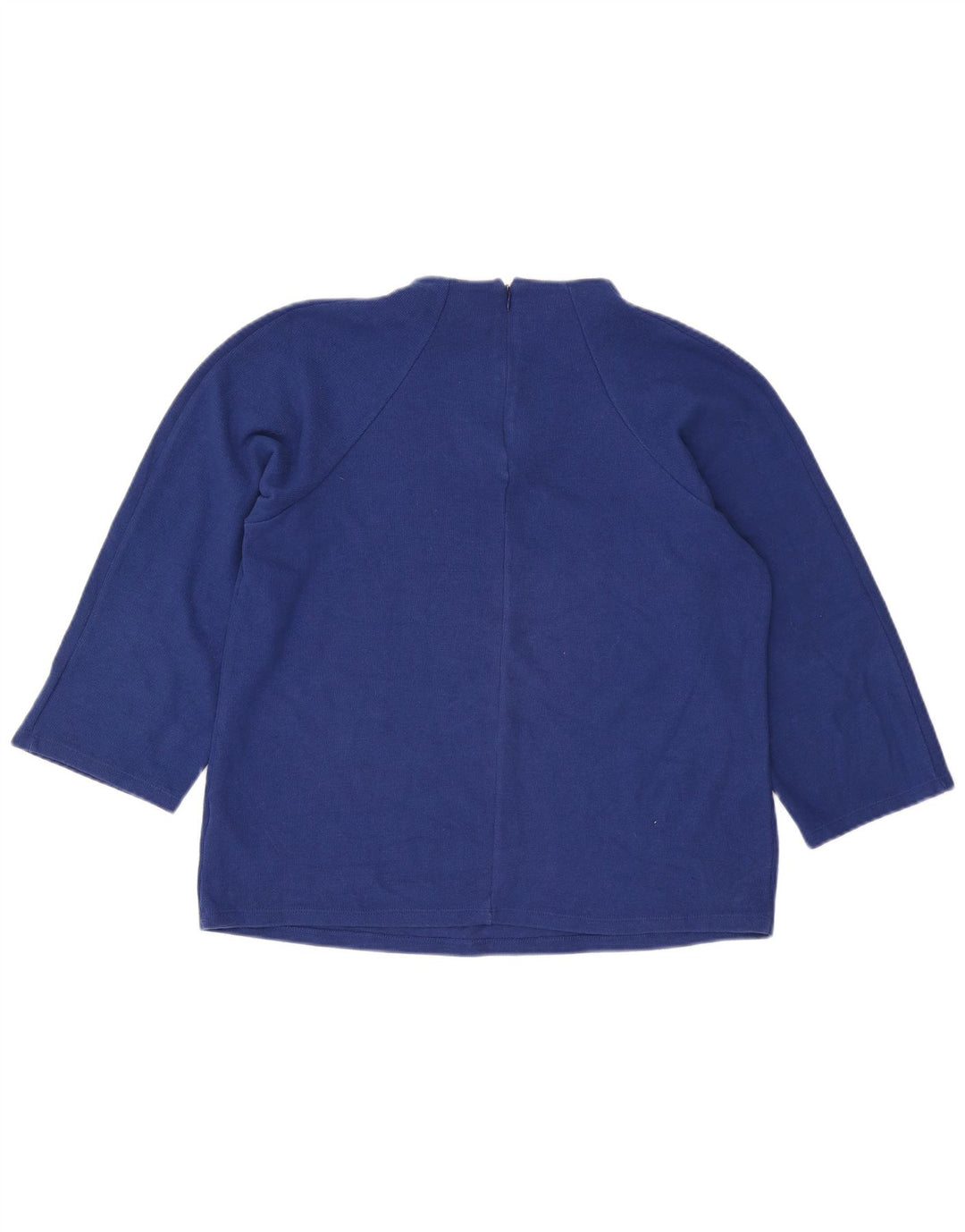 Marks & Spencer Dame Top 3/4 ærmer UK 16 Large Blue Polyester