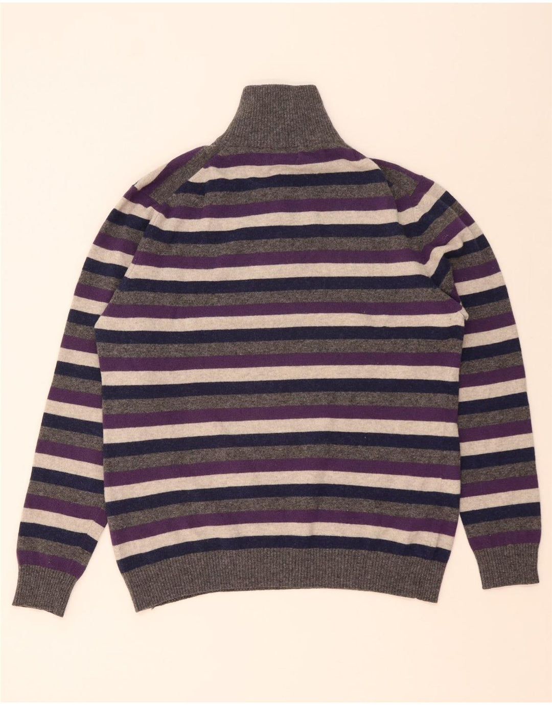 Kappa Herre Zip Neck Jumper Sweater XL Flerfarvet stribet uld