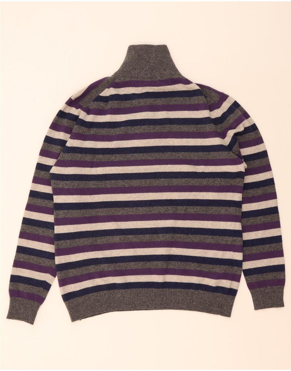 Kappa Herre Zip Neck Jumper Sweater XL Flerfarvet stribet uld