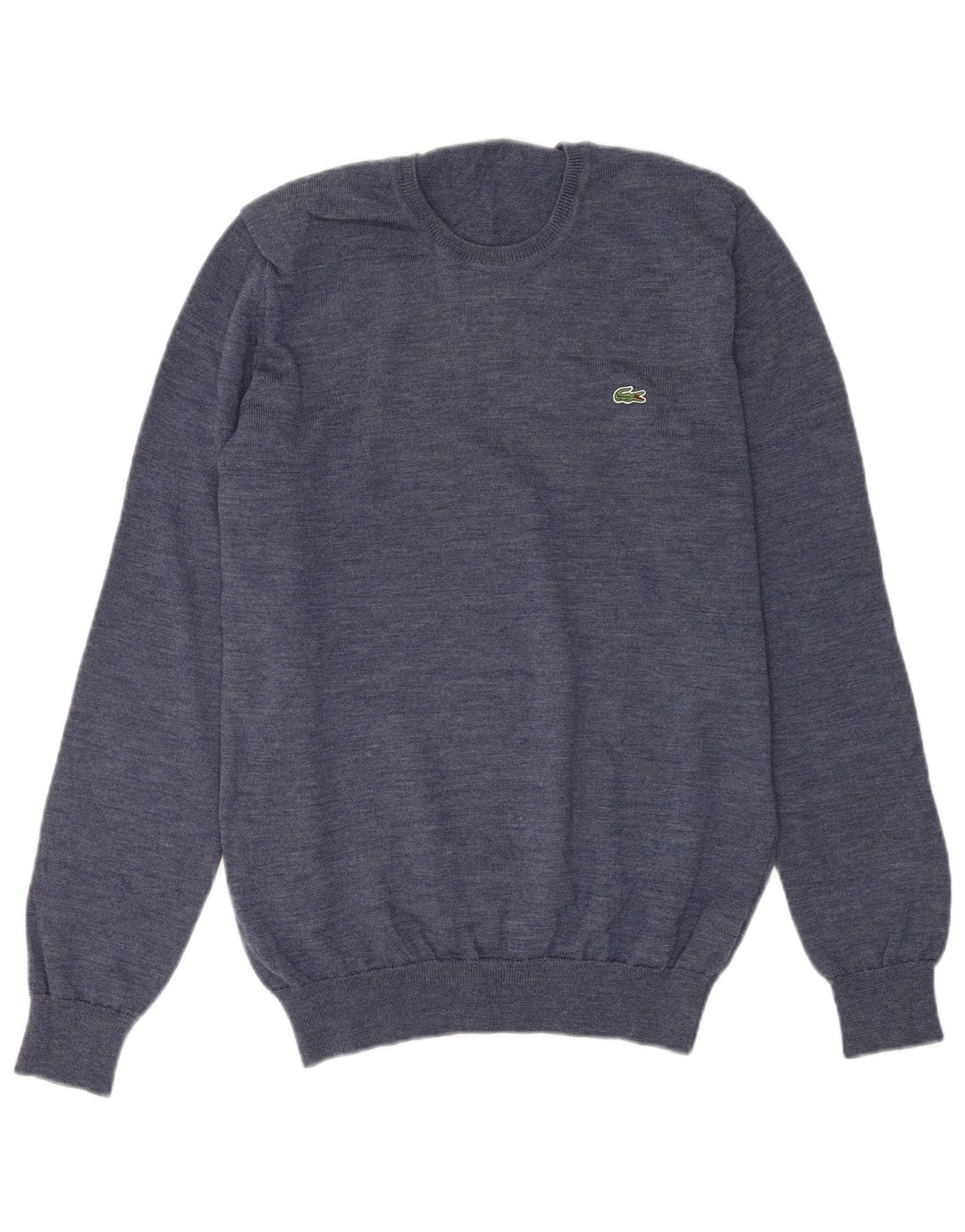 LACOSTE Herretrøjetrøje med rund hals str. 4 Medium blå uld