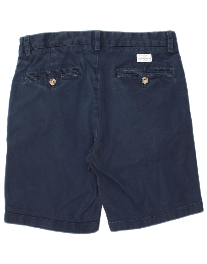 VINEYARD VINES Herre Chino Shorts W28 Små marineblå bomuld