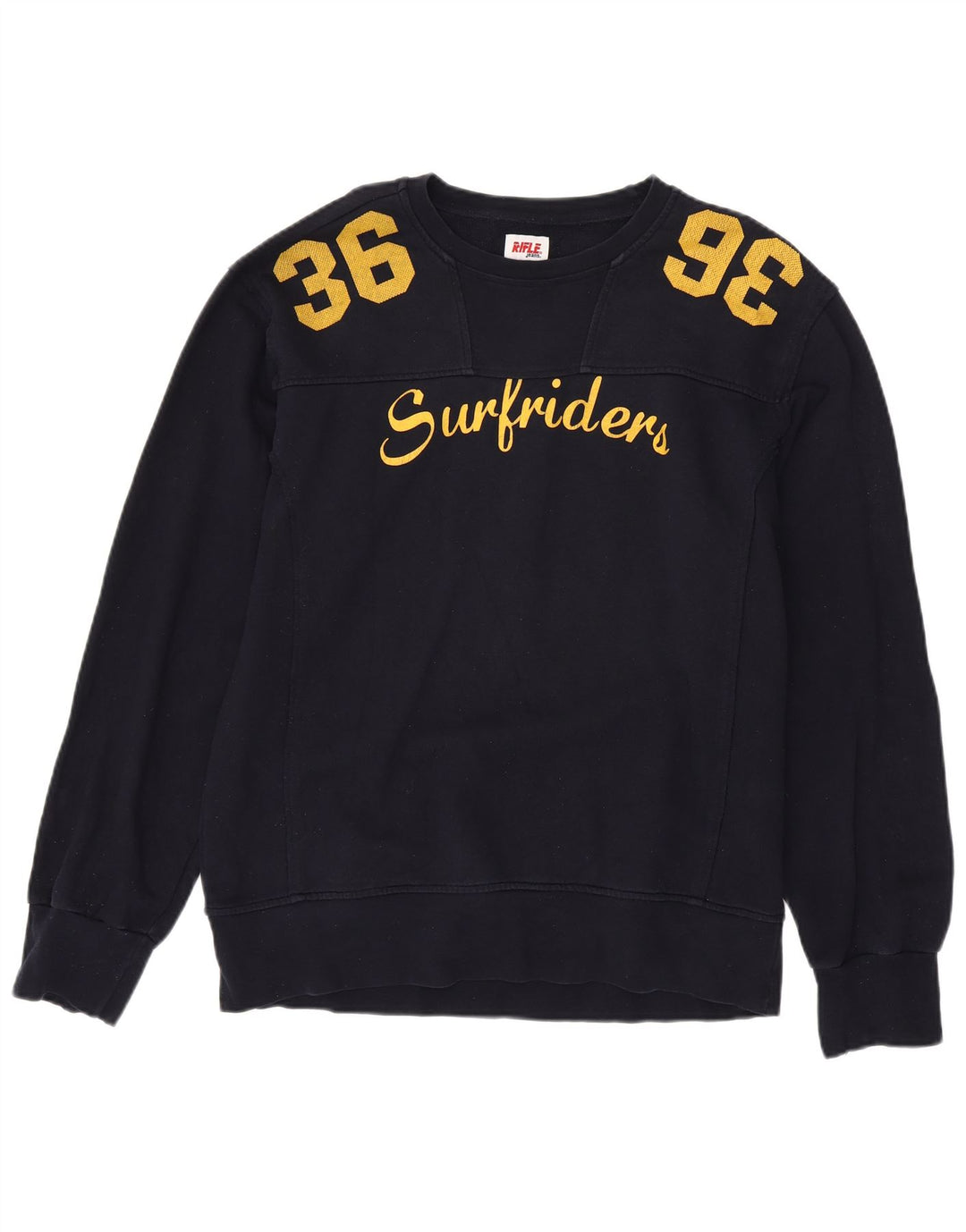 Rifle Herre Grafisk Sweatshirt Jumper XL Navy Blue