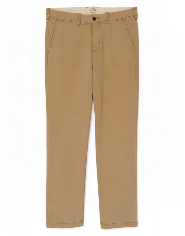 Hollister Herre Slim Chino Bukser W30 L32 Beige Bomuld
