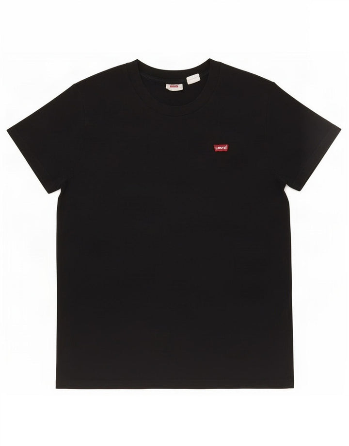 Levi's Dame T-Shirt Top UK 10 Lille Sort