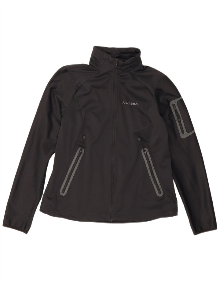 Schoffel Dame træningsdragt Topjakke UK 14 Stor Sort Polyester