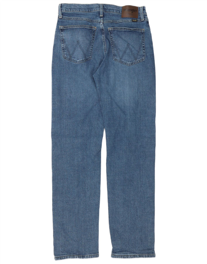 Wrangler Herre Regular Fit Straight Jeans W32 L34 Blå Bomuld