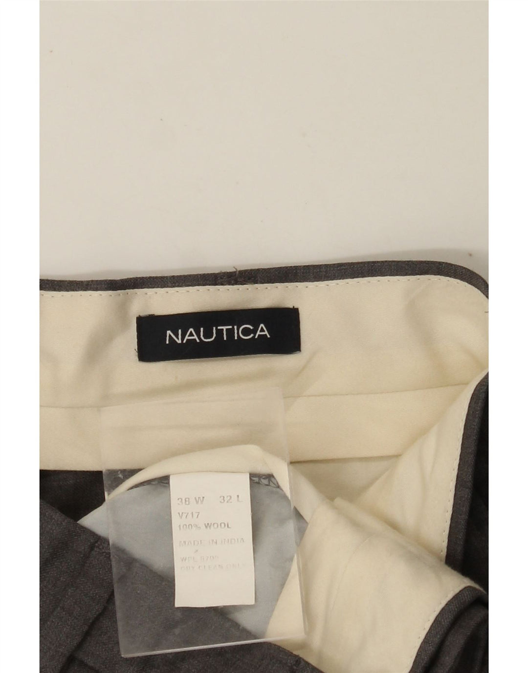 NAUTICA Herre Pegged Suit Bukser W38 L32 Grå Uld