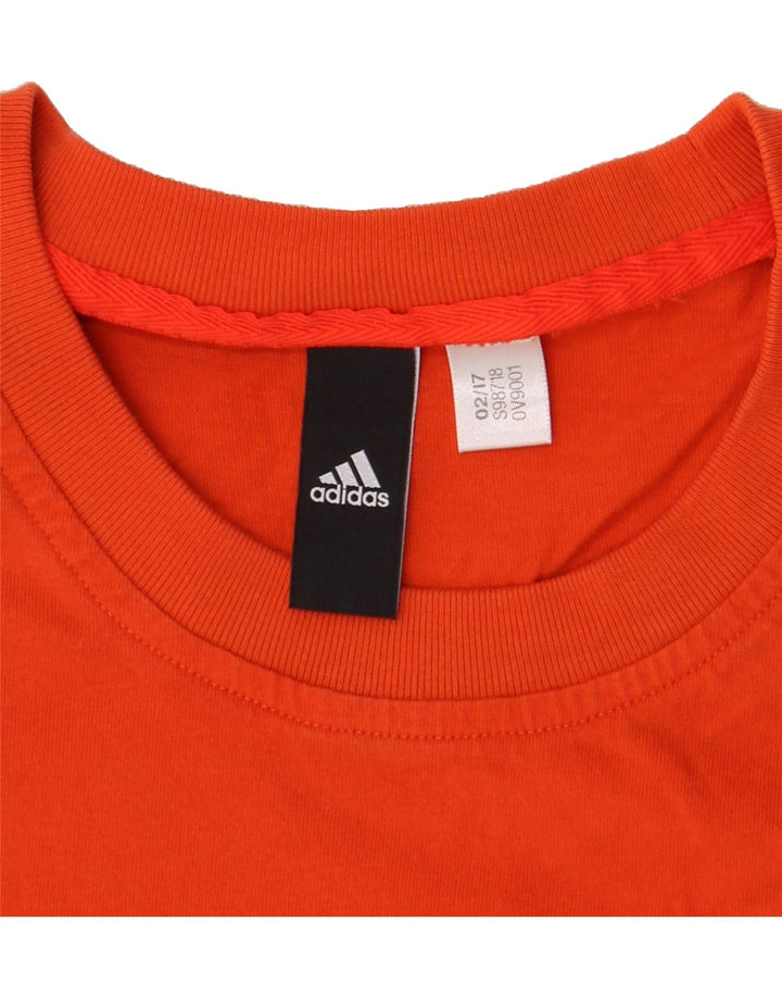 ADIDAS Mens T-Shirt Top Medium Orange Vintage Adidas and Second-Hand Adidas from Messina Hembry 