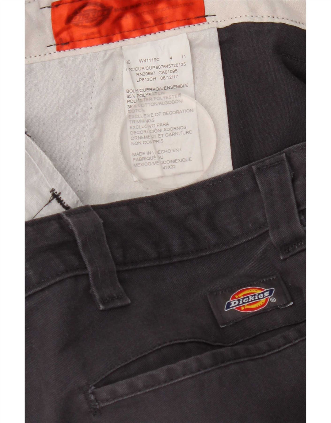 Dickies Straight Chino-bukser til mænd W42 L32 Marineblå polyester