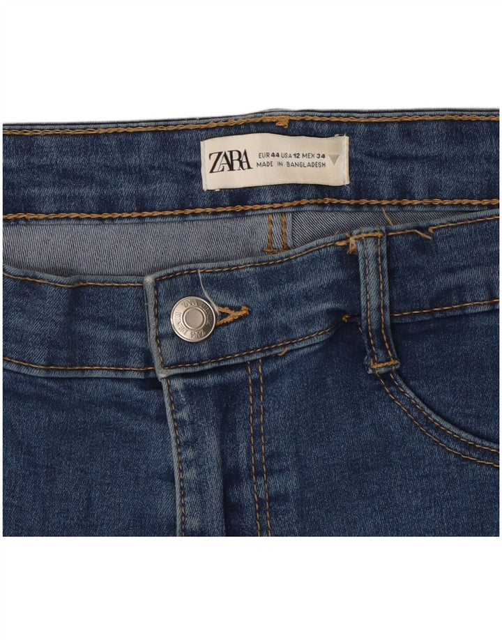 Zara Dame Slim Jeans EU 44 XL W34 L25 Blå