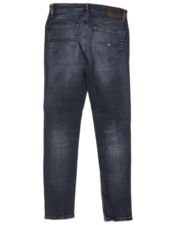 Tommy Hilfiger Dame Austin Slim Tapered Jeans W28 L32 Marineblå Bomuld