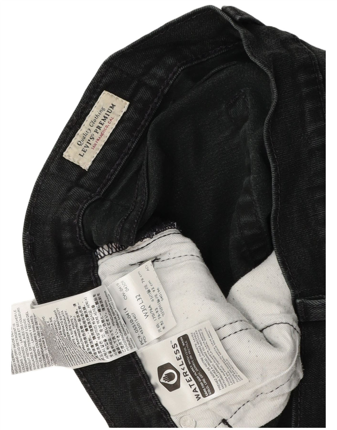 Levi's Womens 511 Slim Jeans W30 L30 Sort bomuld