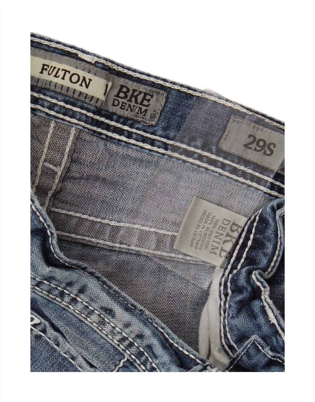 BKE Dame Fulton Bootcut Jeans W29 L29 Blå Bomuld
