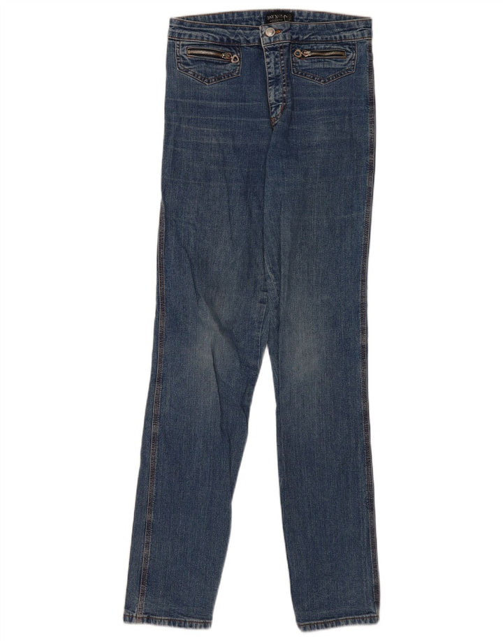 Onyx Dame Slim Jeans W30 L32 Blå Bomuld