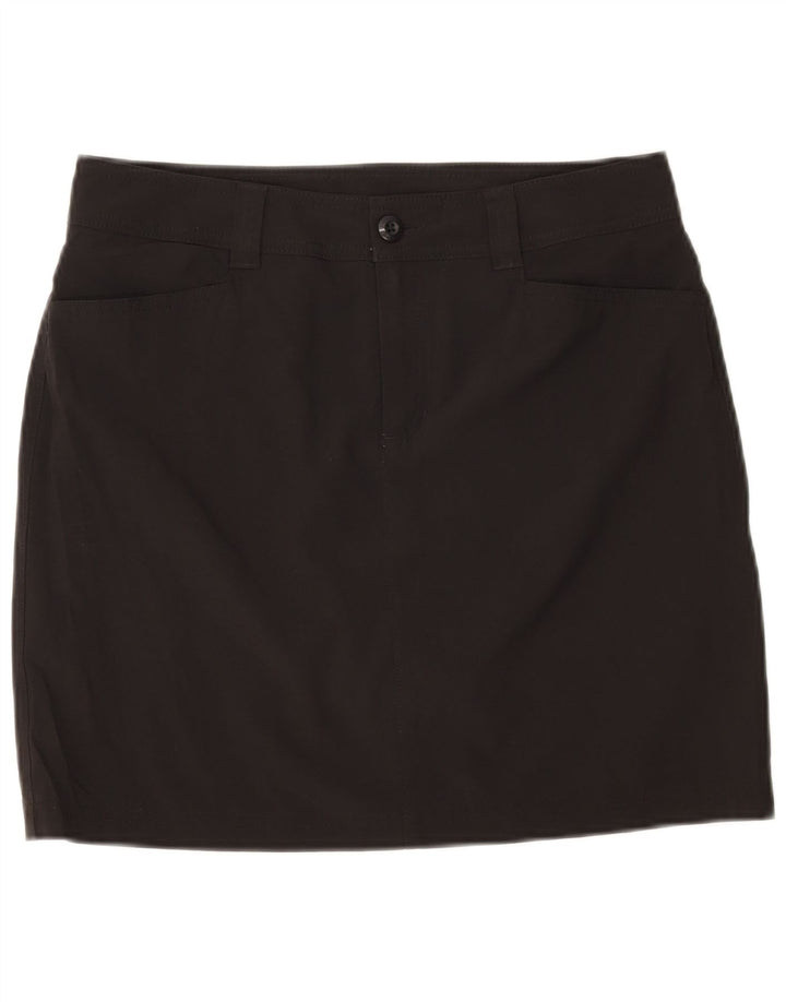 EDDIE BAUER Womens Mini Skirt US 6 Medium W32 Black Polyester