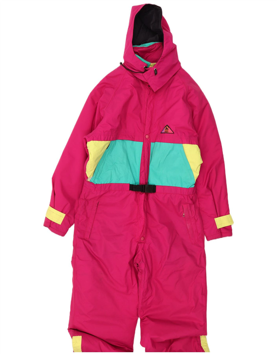 Aesse Ski Jumpsuit med hætte til mænd XL Pink Colourblock