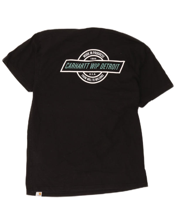 Carhartt Herre grafisk T-shirt Top Medium Sort Bomuld