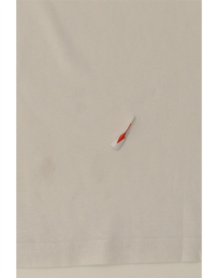 Carrera Herre Grafisk T-Shirt Top 2XL Hvid Bomuld