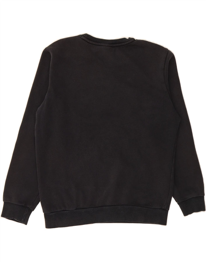 PUMA Womens Graphic Sweatshirt Jumper UK 10 Small Black Cotton Vintage Puma and Second-Hand Puma from Messina Hembry 
