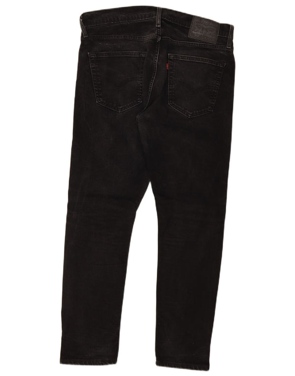 Levi's Herre 512 Slim Tapered Jeans W34 L30 Sort Bomuld