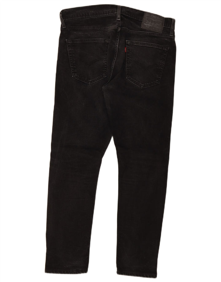 Levi's Herre 512 Slim Tapered Jeans W34 L30 Sort Bomuld