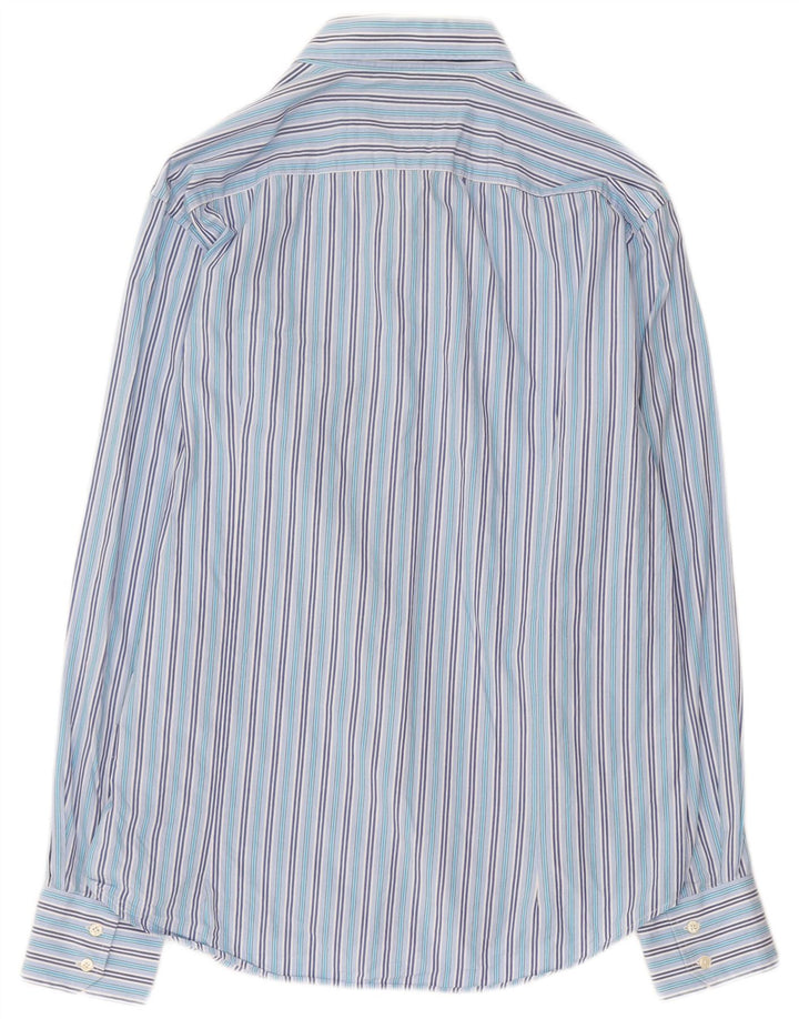 CARRERA Mens Shirt XL Blue Striped Cotton