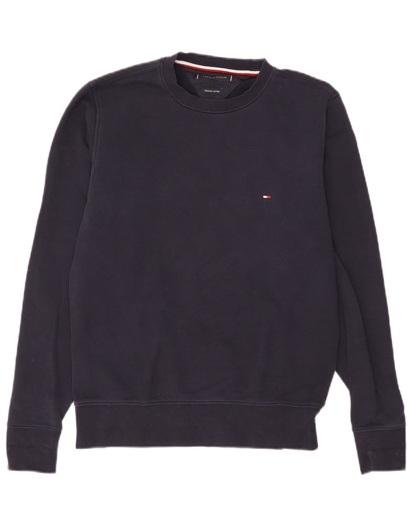 Tommy Hilfiger Herre Sweatshirt Jumper Medium Navyblå Bomuld